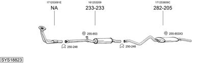 Изпускателна система BOSAL SYS18823