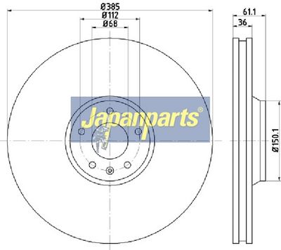 JAPANPARTS Тормозной диск