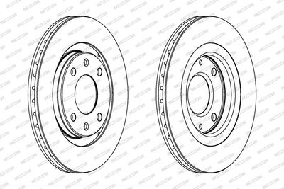 BREMSSCHEIBE FERODO DDF192C 1
