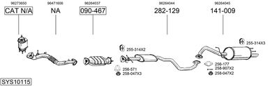 Изпускателна система BOSAL SYS10115