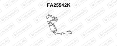 Катализатор коллектора VENEPORTE FA25542K для FIAT DOBLO