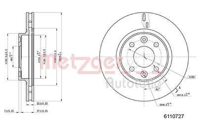 Brake Disc 6110727