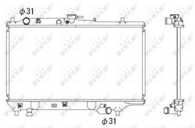 Radiator, engine cooling 53322