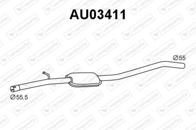 VENEPORTE AU03411 Глушитель выхлопных газов  для AUDI A5 (Ауди А5)