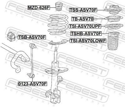 SAIBA ARC FEBEST TSIASV70UPF 1
