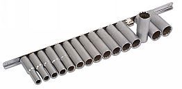 Laser Tools Bi-Hex Deep Socket 1/2"D Set 15pc