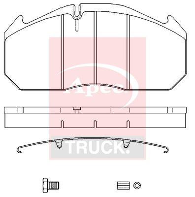 APEC Brake Pad Set, disc brake PAD29030K