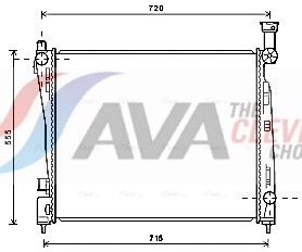 RADIATOR RACIRE MOTOR AVA Clever Choice JE2055