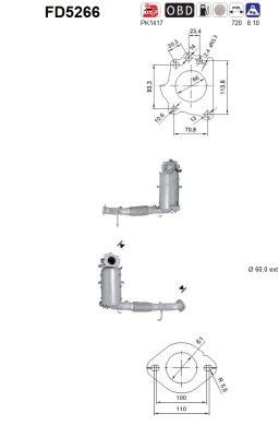 FILTRU FUNINGINE/PARTICULE SIST.DE ESAPAMENT