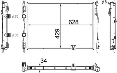 Radiateur - CR1076000S - MAHLE