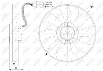 Fan, engine cooling 47410