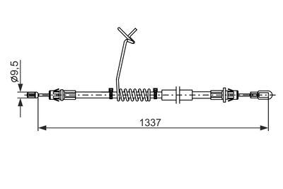 BOSCH Brake Cable BC2881 1987482881