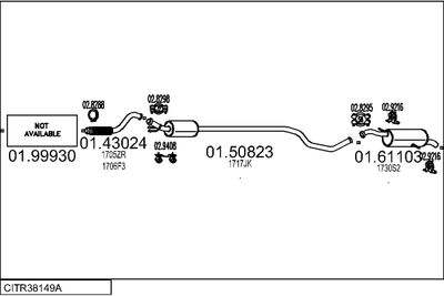 Układ wydechowy MTS CITR38149A028592