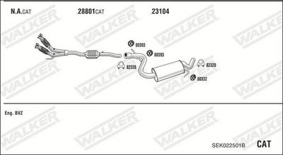SISTEM DE ESAPAMENT WALKER SEK022501B