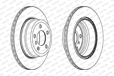 Remschijf set (2 stuks) Achter Links/Rechts past: BMW X5 (E70), X5 (F15, F85), X6 (E71, E72), X6 (F16, F86) 2.0-3.0D 10.06-07.19