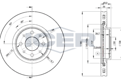 спирачен диск ICER 78BD5546-2