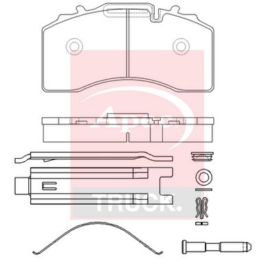 APEC Brake Pad Set, disc brake PAD29228K