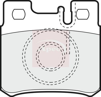 APEC Brake Pad Set, disc brake PAD682