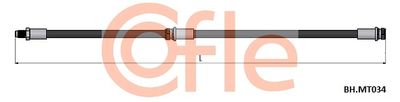 COFLE 92.BH.MT034 Тормозной шланг  для MITSUBISHI COLT VI (Z3_A, Z2_A) 1.3 LPG