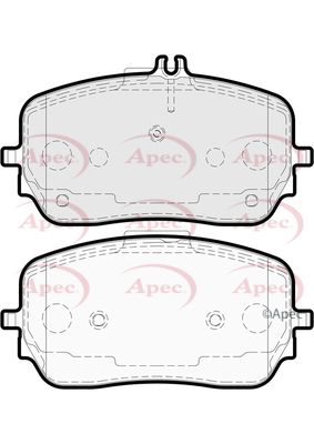 Brake Pad Set APEC PAD2319