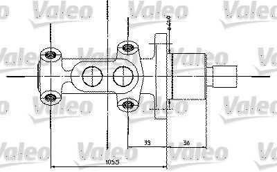 VALEO 350821 Ремкомплект тормозного цилиндра  для PEUGEOT 306 (Пежо 306)