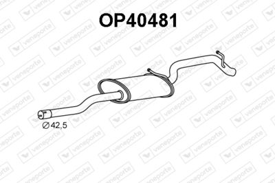 Глушитель выхлопных газов конечный VENEPORTE OP40481 для OPEL AGILA