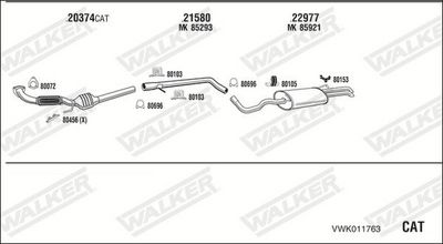 ABGASANLAGE WALKER VWK011763