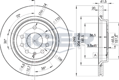 спирачен диск ICER 78BD9114-2