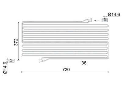 Condensor, airconditioning - AC951000S - MAHLE