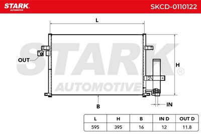кондензатор, климатизация STARK SKCD-0110122
