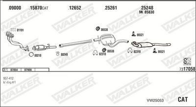 Изпускателна система WALKER VW25053
