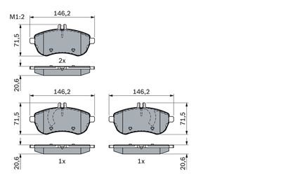 Brake Pad Set, disc brake 0 986 494 161