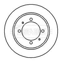BORG & BECK BBD4195 Тормозные диски  для MITSUBISHI CARISMA (Митсубиши Карисма)