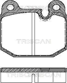 Комплект тормозных колодок, дисковый тормоз TRISCAN 8110 11784 для BMW M1