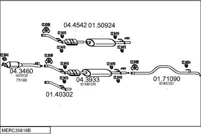 SISTEM DE ESAPAMENT MTS MERC35818B014828
