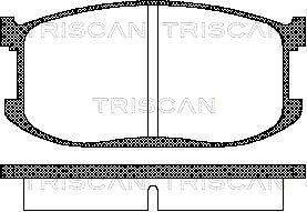 TRISCAN 8110 50060 Тормозные колодки и сигнализаторы  для MAZDA 323 II Hatchback (BD) 1.5