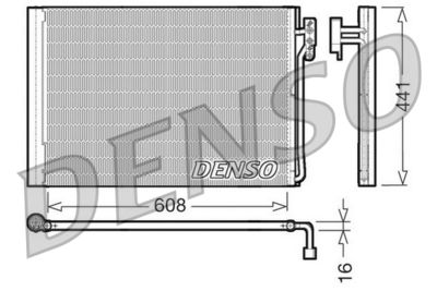 DENSO DCN14001 Радіатор кондиціонера для LAND ROVER (Ленд ровер)