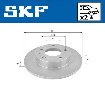 DISC FRANA SKF VKBD90770S2 1