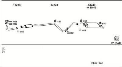 SISTEM DE ESAPAMENT WALKER RE20132A