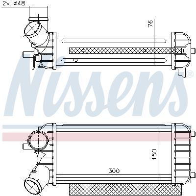 INTERCOOLER COMPRESOR NISSENS 96491 6