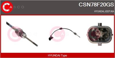 SENZOR TEMPERATURA GAZE EVACUARE