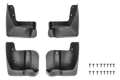 Spatlap Achter/Voor Links/Rechts (set 4 stuks.) past: SUBARU OUTBACK BS 10.14-06.19