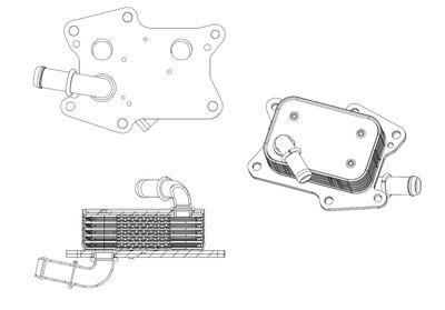 Oljekylare, motor NRF 31830