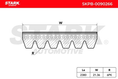 пистов ремък STARK SKPB-0090266