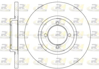 Тормозной диск ROADHOUSE 6091.00 для VOLVO 340-360