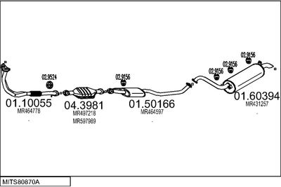 SISTEM DE ESAPAMENT MTS MITS80870A013863