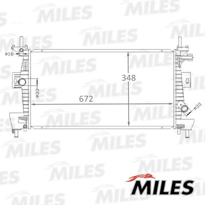Радиатор, охлаждение двигателя MILES ACRB131 для FORD C-MAX