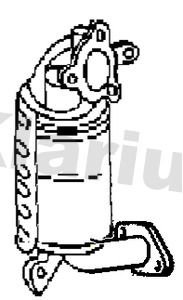 Filtr sadzy / filtr cząstek stałych, układ wydechowy KLARIUS 289902A630