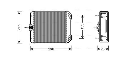 AVA QUALITY COOLING Kachelradiateur, interieurverwarming (MS6171)