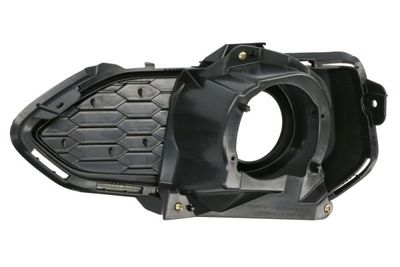 Voorbumper afdekking Voor Rechts (met mistlampgaten, zwart glanzend) past: HONDA JAZZ IV 09.15-01.20